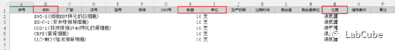 LabCube的快速导入信息